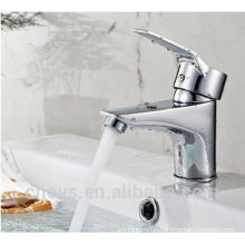 Messing verchromt Badezimmer Wasserfall Becken Wasserhahn Schiff einzigen Griff Waschbecken Mischbatterie